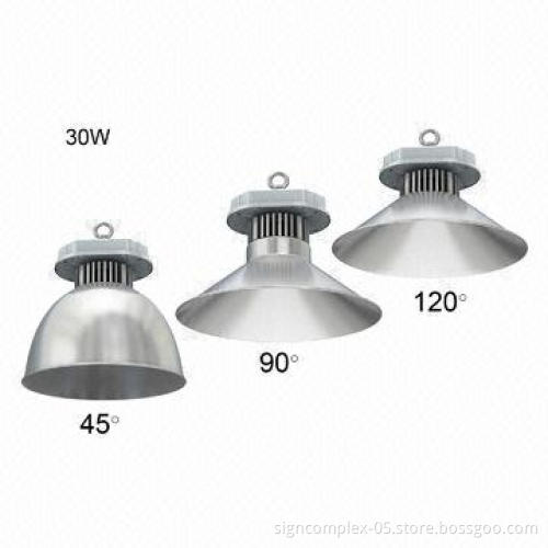 30W LED Highbay Light with Cree XML LED Type, Waterproof and Dust-proof Level of IP65